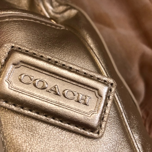 NWOT Coach Gold Purse - Picture 7 of 8